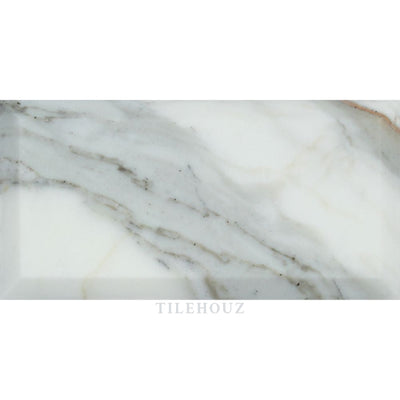 Calacatta Gold Marble 3 X 6 Deep-Beveled Tile Polished&honed Mosaic Tiles
