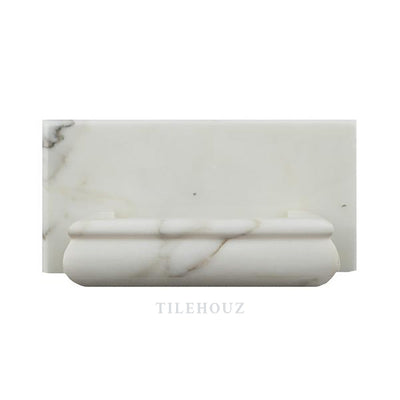 Calacatta Gold Marble Soap Holder - Polished&honed Mosaic Tiles