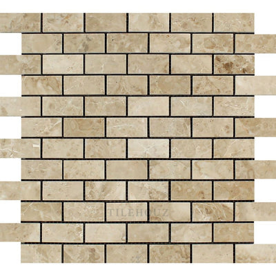 Cappuccino Marble 1 X 2 Brick Mosaic Tile Polished&honed Tiles