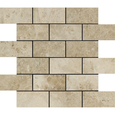 Cappuccino Marble 2 X 4 Brick Mosaic Tile Polished&honed Tiles