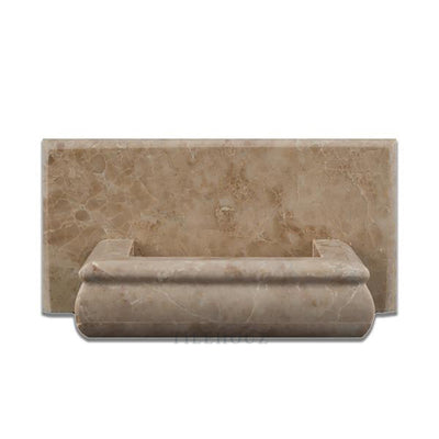 Cappuccino Marble Soap Holder - Polished&honed Mosaic Tiles