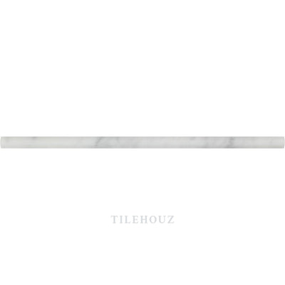 Carrara White Marble 1/2 X 12 Pencil Liner Polished&honed Mosaic Tiles