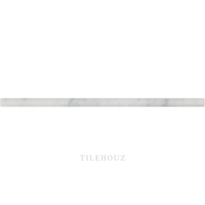 Carrara White Marble 1/2 X 12 Pencil Liner Polished&honed Mosaic Tiles