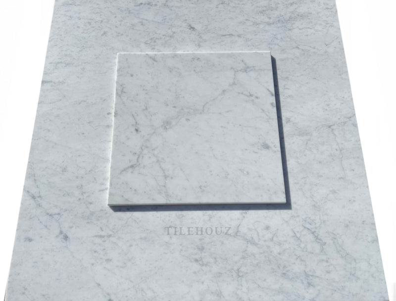 Carrara White Premium Italian Marble 12X12 Tile Polished&Honed Wall & Ceiling