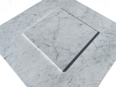 Carrara White Premium Italian Marble 12X12 Tile Polished&Honed Wall & Ceiling