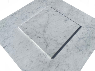 Carrara White Premium Italian Marble 12X12 Tile Polished&Honed Wall & Ceiling
