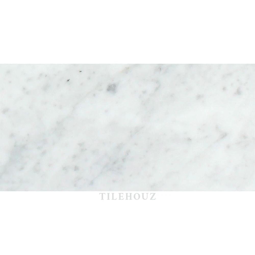 Carrara White Marble 12x24 Tile, polished and honed finish by Tilehouz