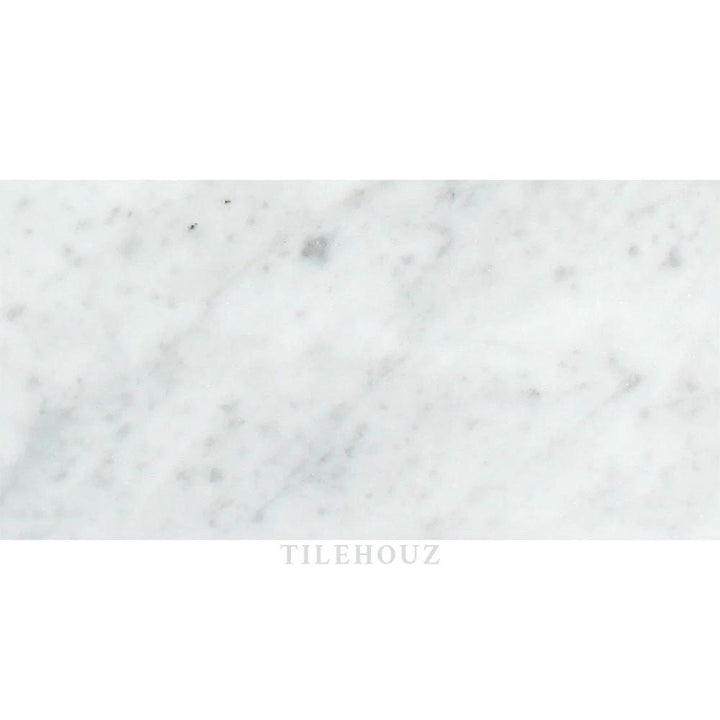 Carrara White Marble 12x24 Tile, polished and honed finish by Tilehouz