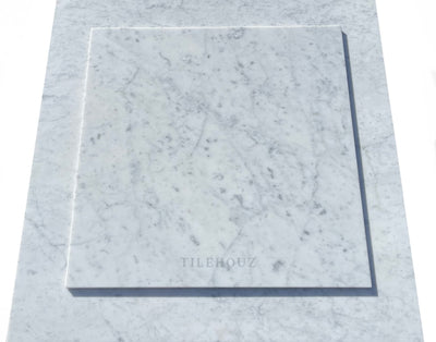 Carrara White Premium Italian Marble 18X18 Tile Polished&Honed Wall & Ceiling