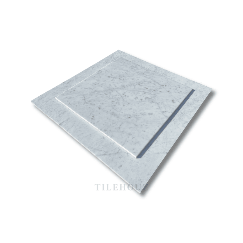 Carrara White Premium Italian Marble 18X18 Tile Polished&Honed Wall & Ceiling