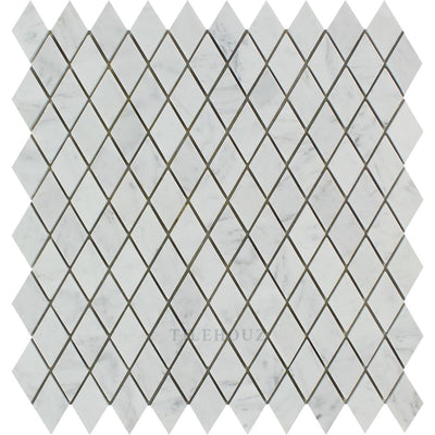 Carrara White Marble 1 X 2 Diamond Mosaic Tile Polished&honed Tiles
