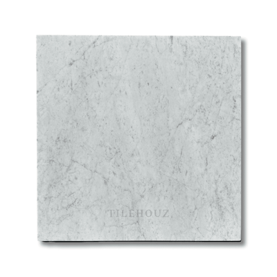 Carrara White Marble 24X24 Tile Polished&Honed