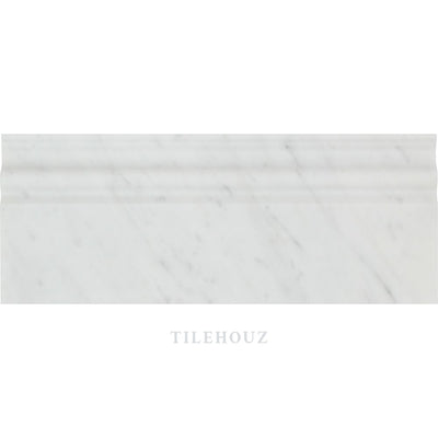 Carrara White Marble 4 3/4 X 12 Baseboard Trim Polished&honed Mosaic Tiles