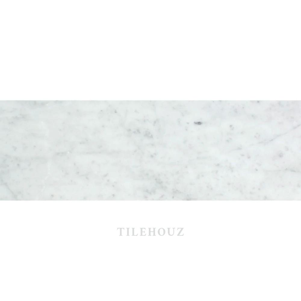 Carrara White Marble 4x12 Tile by Tilehouz, polished & honed wall tile