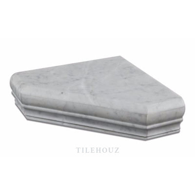 Carrara White Marble Shower Corner Shelf - Polished&honed Mosaic Tiles
