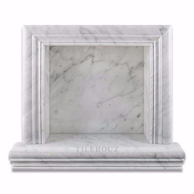Carrara White Marble Shower Niche - Small Polished&honed Mosaic Tiles
