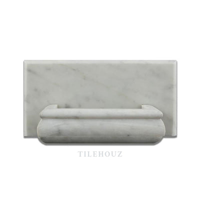 Carrara White Marble Soap Holder - Polished&honed Mosaic Tiles