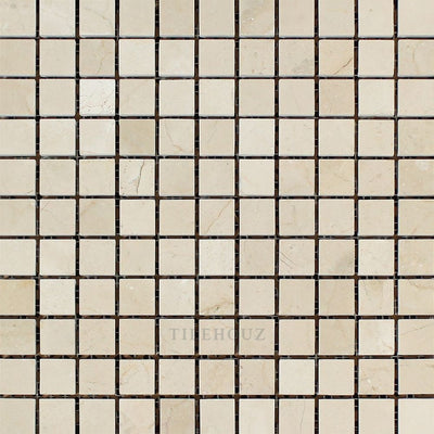 Crema Marfil 1 X Square Marble Mosaic Tile Polished&honed Tiles