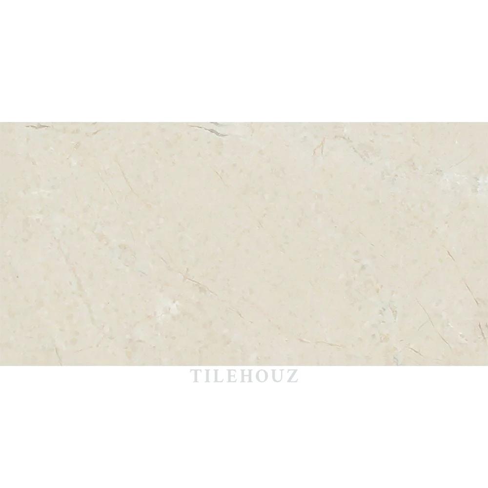 Crema Marfil 3x6 marble tile by Tilehouz, polished and honed wall tile