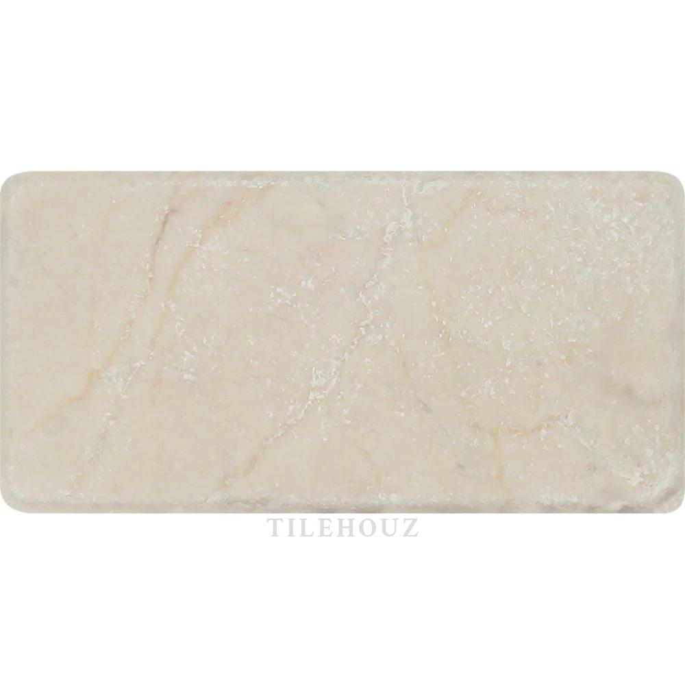 Crema Marfil 3x6 Tumbled Marble Tile by Tilehouz, beige marble wall & ceiling tile