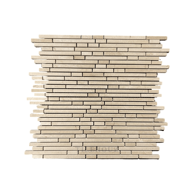 Crema Marfil Marble Bamboo Mosaic Polished/honed