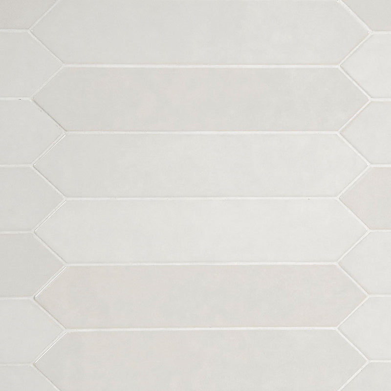 RENZO DOVE CERAMIC GLOSSY PICKETT TILE