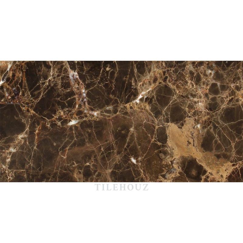 Emperador Dark Marble 12 X 24 Tile Polished&honed Mosaic Tiles