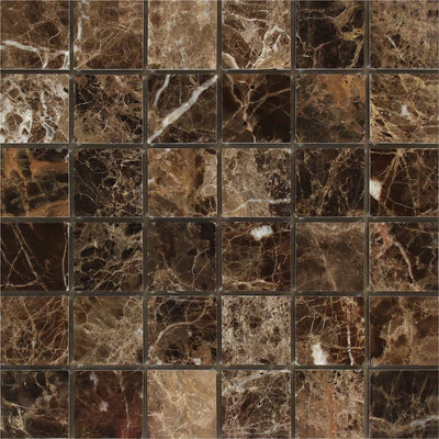 Emperador Dark Marble 2 X Mosaic Tile Polished&honed Tiles