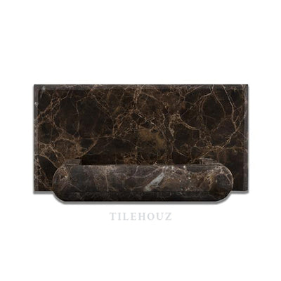 Emperador Dark Marble Soap Holder - Polished&honed Mosaic Tiles