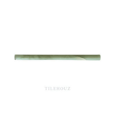 Green Onyx 3/4X12 Bullnose Liner Polished