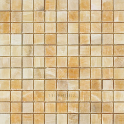 1 X Polished Honey Onyx Mosaic Tile Tiles