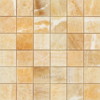 2 X Polished Honey Onyx Mosaic Tile Tiles