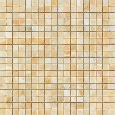 5/8 X Polished Honey Onyx Mosaic Tile Tiles