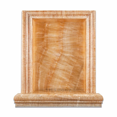 Honey Onyx Shower Niche Polished - Large Mosaic Tiles