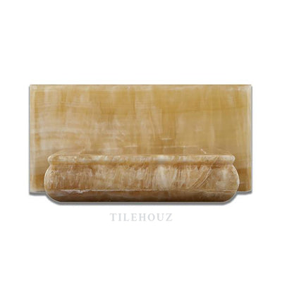 Honey Onyx Soap Holder - Polished Mosaic Tiles