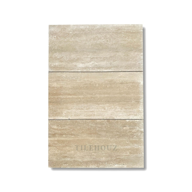 Ivory Travertine 12X24 Tile (Vein-Cut) Filled Polished&Honed