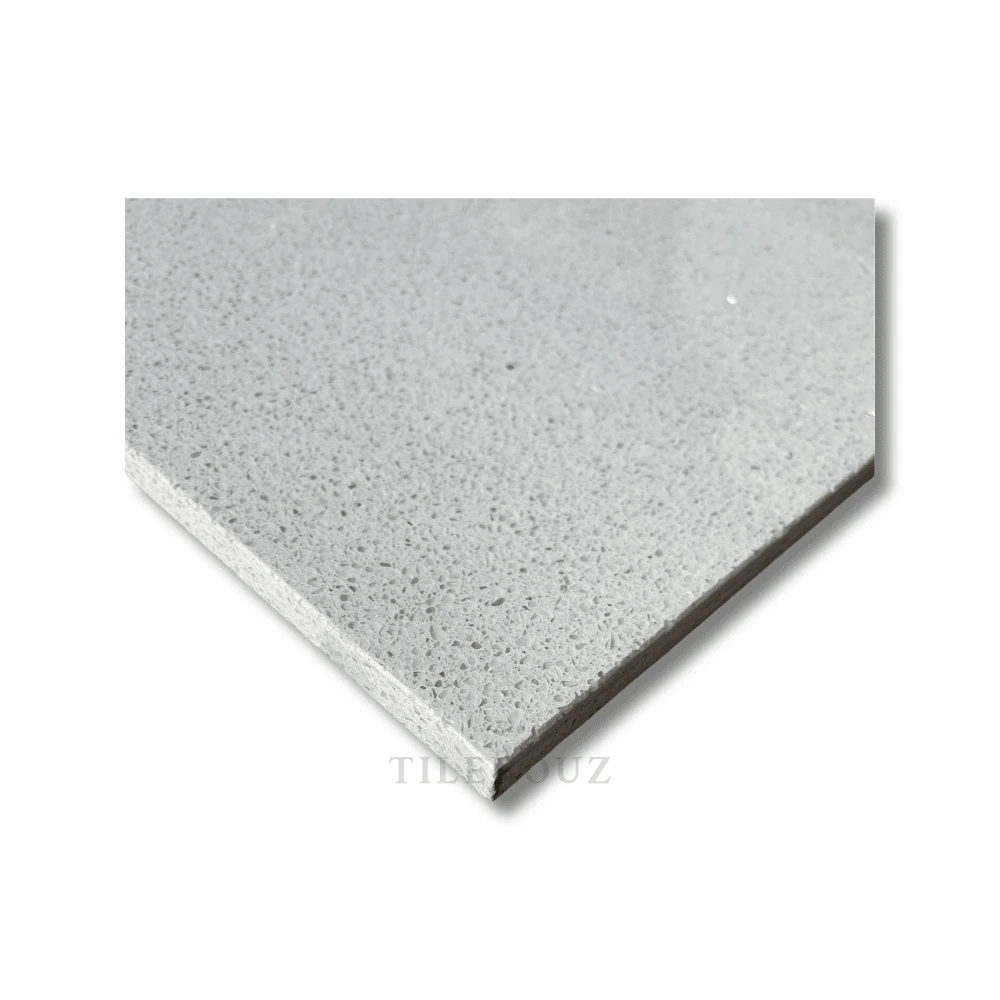 Lapland 24x24 quartz tile, polished gray speckled finish, Tilehouz