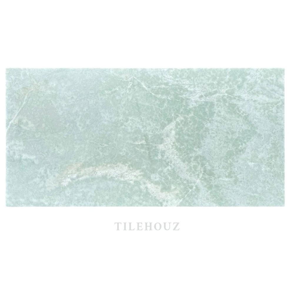 Ming Green Marble 12x24 Tile by Tilehouz, pale green marble wall & ceiling tile