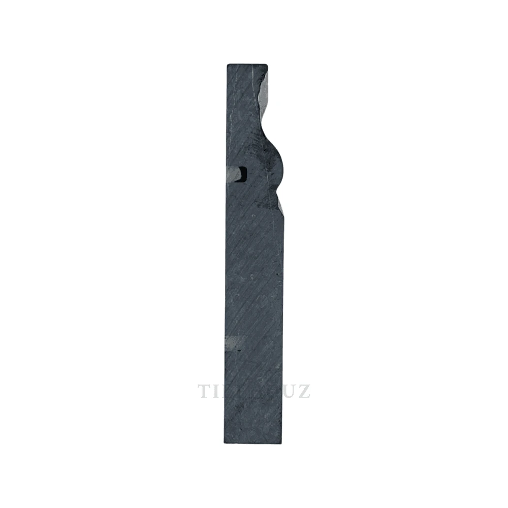 Nero Marquina marble baseboard trim, 4 3/4 x 12 in, polished/honed black velvety finish Tilehouz