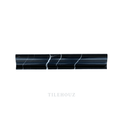 Nero Marquina Crown Molding Polished/honed