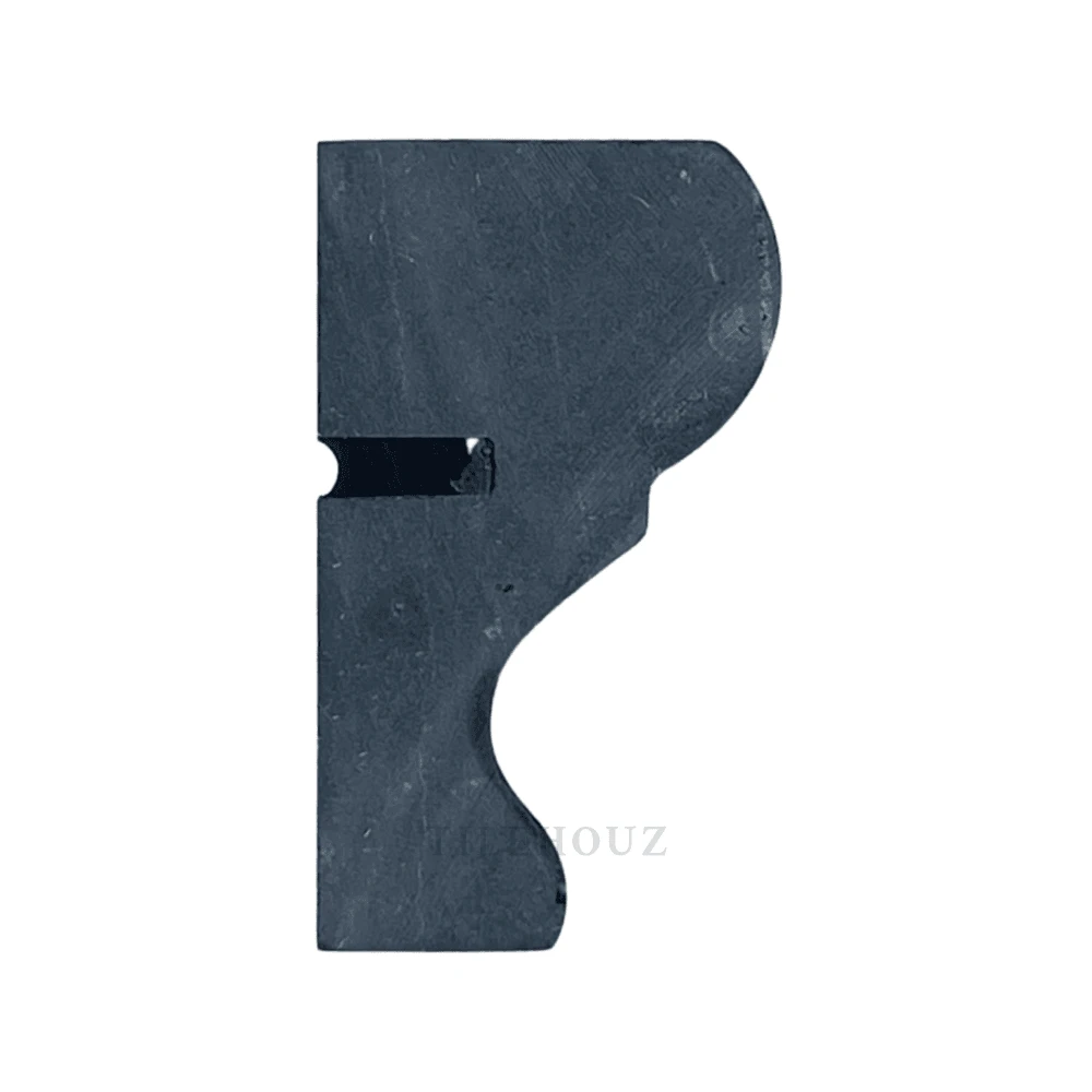 Nero Marquina marble crown molding by Tilehouz, polished/honed, deep black velvety finish.
