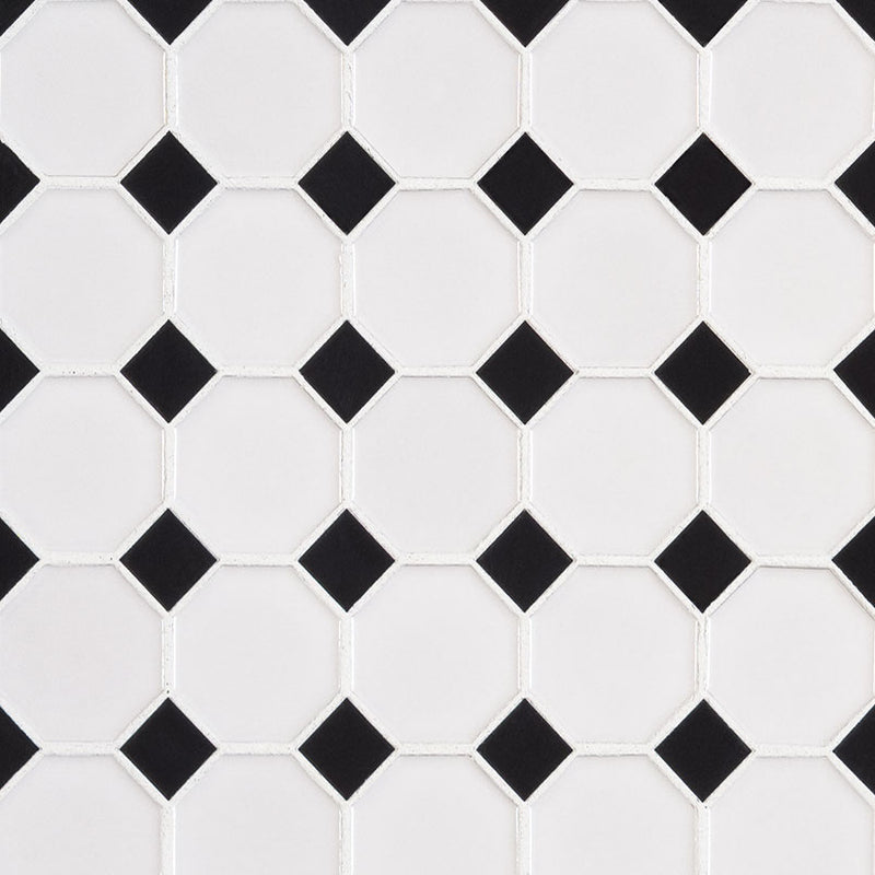 RETRO OCTAGON BIANCO 6MM GLOSSY