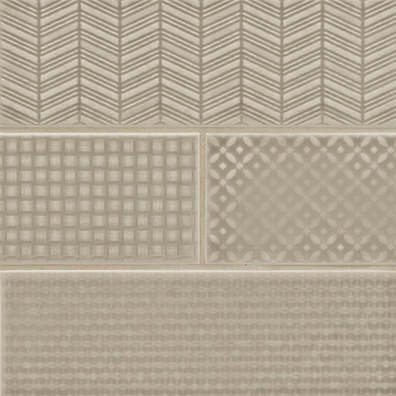 URBANO WARM CONCRETE 3D MIX TILE